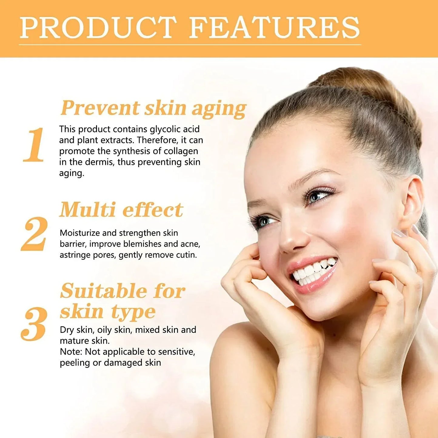 Smooth Pore Repair Essence, Firming Cosmetics, Shrinks Pores, Facial Serum, Hyaluronic Acid, Moisturizing, Nourishing, Skin Care, Pore Shrinkage