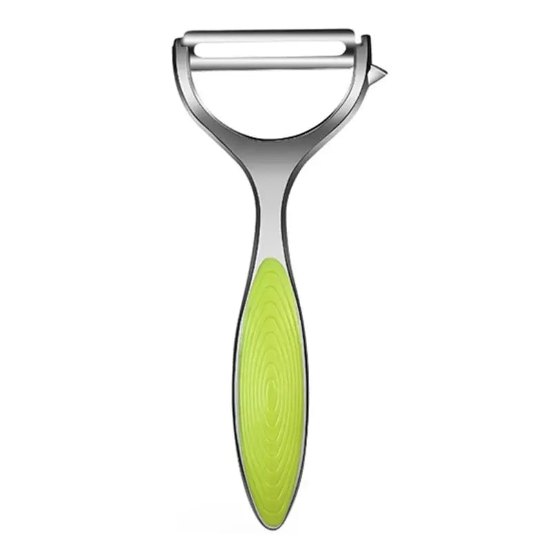 Pelador de verduras de acero inoxidable, pelador de patatas, rallador de zanahorias multifunción, herramientas para fruta, accesorios de cocina, 1 unidad