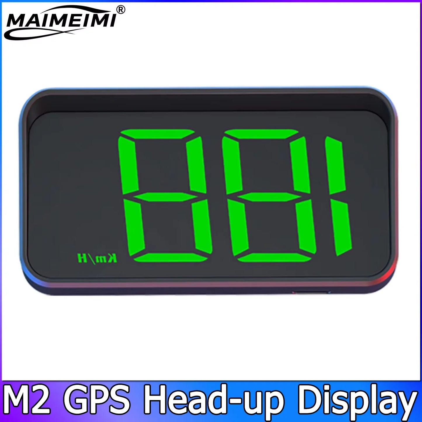 Universal Speedometer KMH M2 GPS HUD Head-Up Display for Car USB Cable Plug & Play GPS and Beidou Dual Satellite System