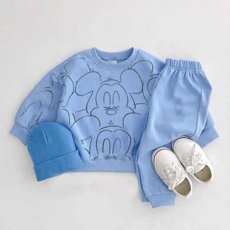Cartoon Tracksuit for Baby Boys and Girls, College T-shirt and Shorts Set, Casual and Durable, Designer Clothes, New, Summer