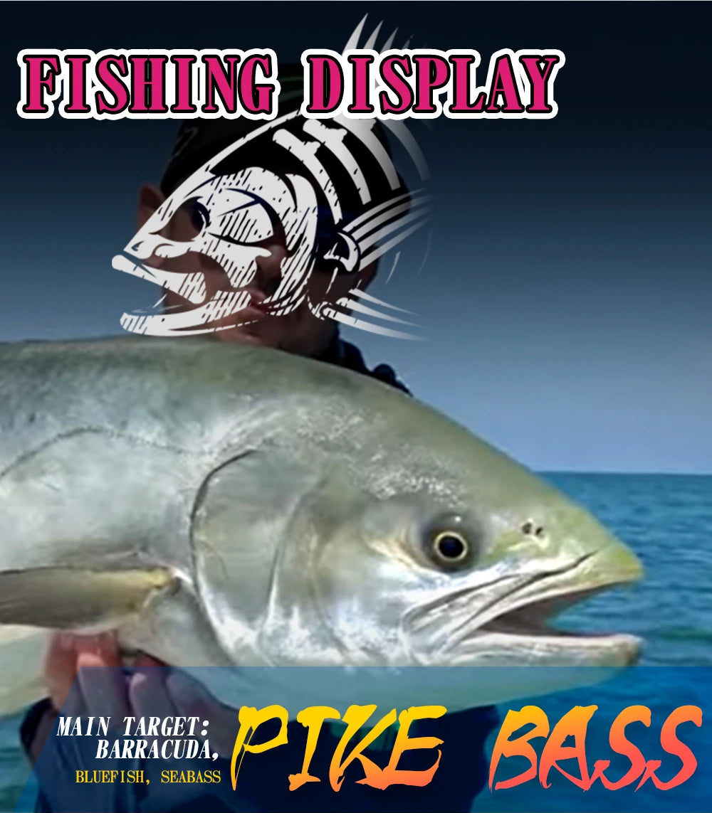 Leurre de pêche articulé Hunthouse, 3 sections, 180 mm/22 g, 255 mm/30,6 g, leurre nageur coulant pour la pêche au bleu-feuille et au bar.