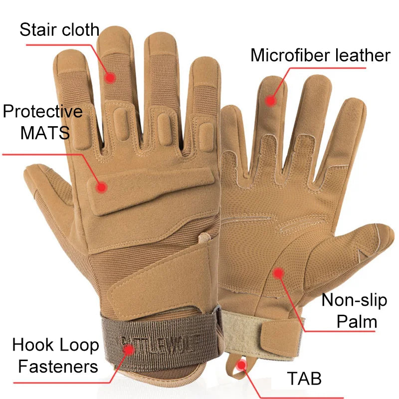 Gants tactiques gants de cyclisme Sport escalade Paintball tir chasse équitation Ski moto RIDE gant