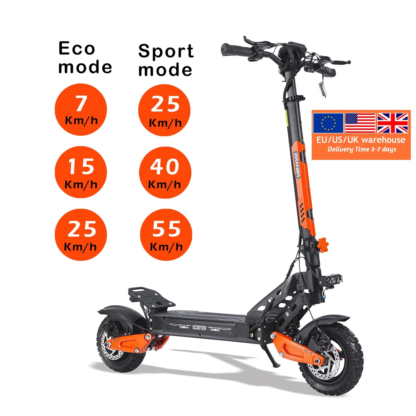 Garman Almacén 1200W Motor 48V21Ah Batería E Scooter con Asiento Llave NFC Todo Terreno Eléctrico Off-Road Patinetes Eléctricos
