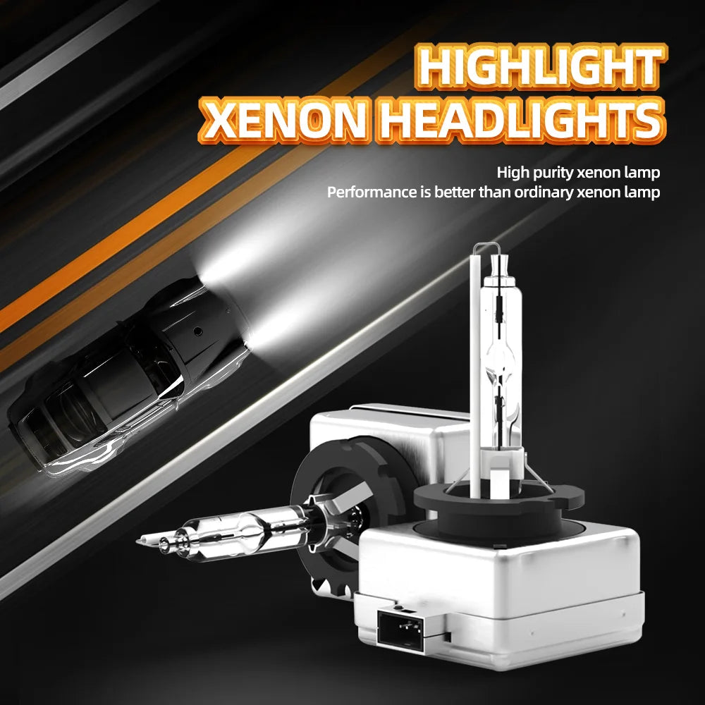 CROSSFOX Car 2Pcs D1S D2S D3S D4S 4300K 5000K 6000K 8000K 10000K 12000K Hi/Lo BI HID Xenon Headlight Bulb Automotive Headlamp Bulbs