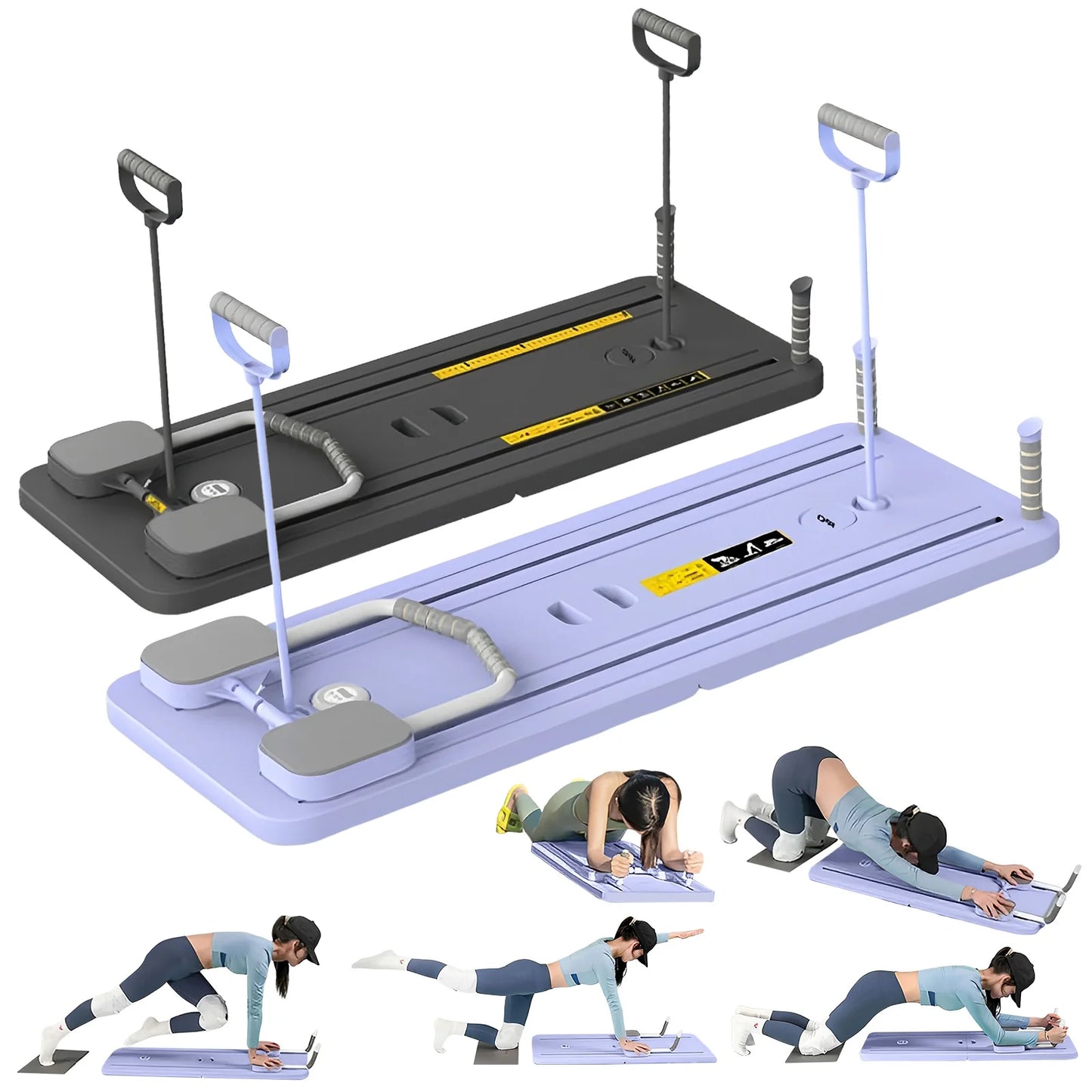 Planche de fitness multifonctionnelle, planche abdominale, plaque de pompes, planche de Pilates, planche Ab, Reformer, équipement d'entraînement de base pour le fitness