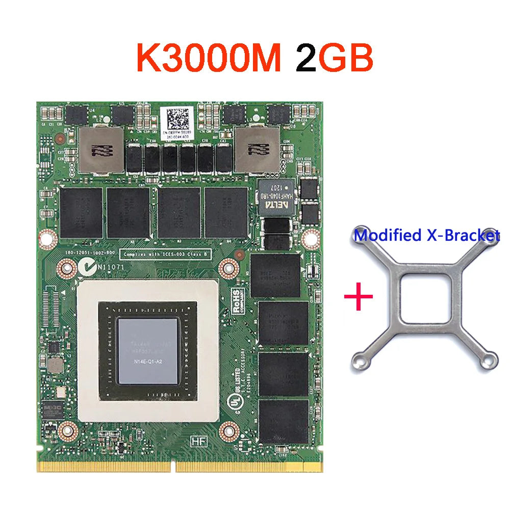 Carte vidéo Quadro K610M K1000M K1100M K2000M K2100M K3000M K3100M K4000M K4100M K5000M K5100M pour iMac A1311 A1312 2010 2011