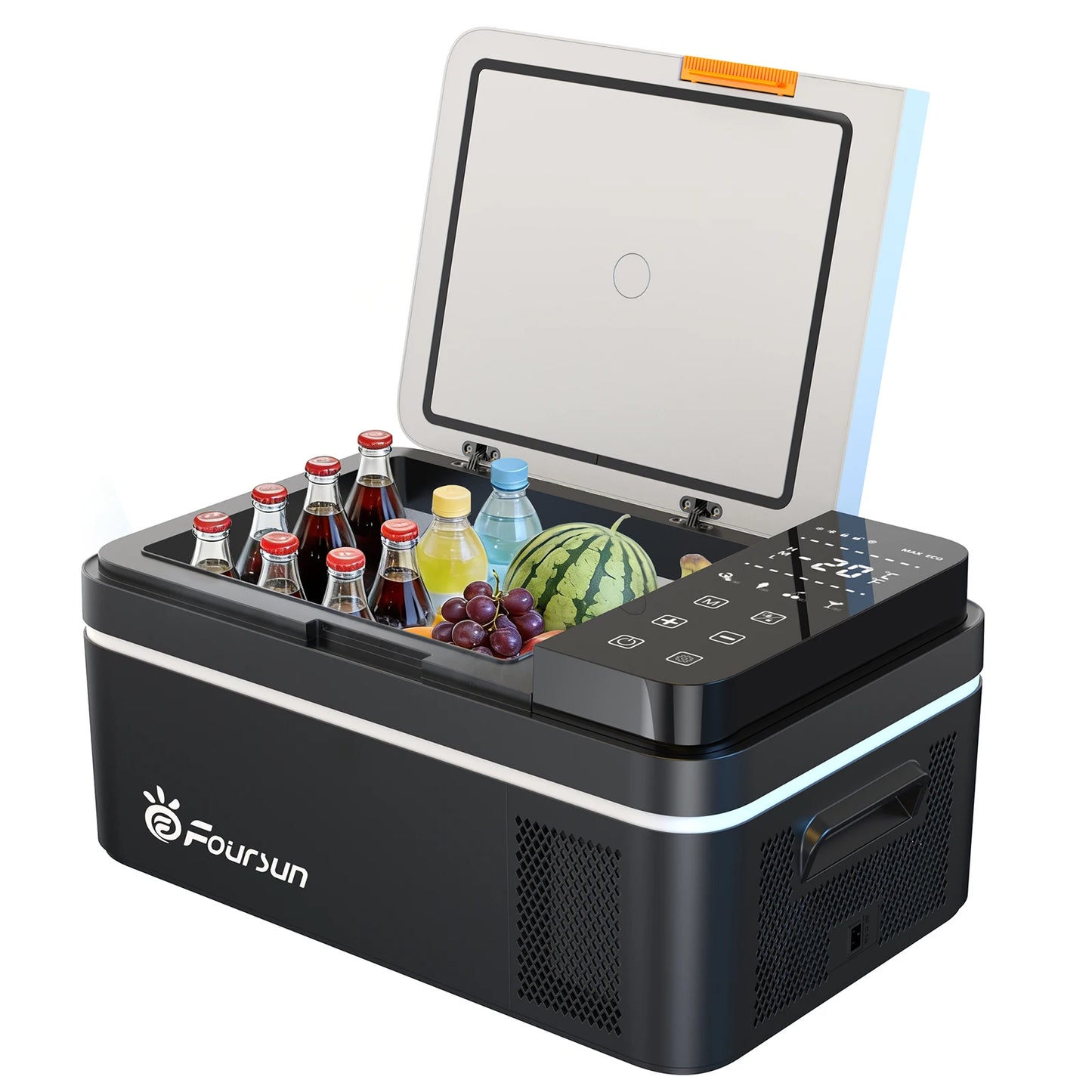 Réfrigérateur de voiture 21/25/35/45/55L — Bluetooth, application, compresseur portable, camping, voyage