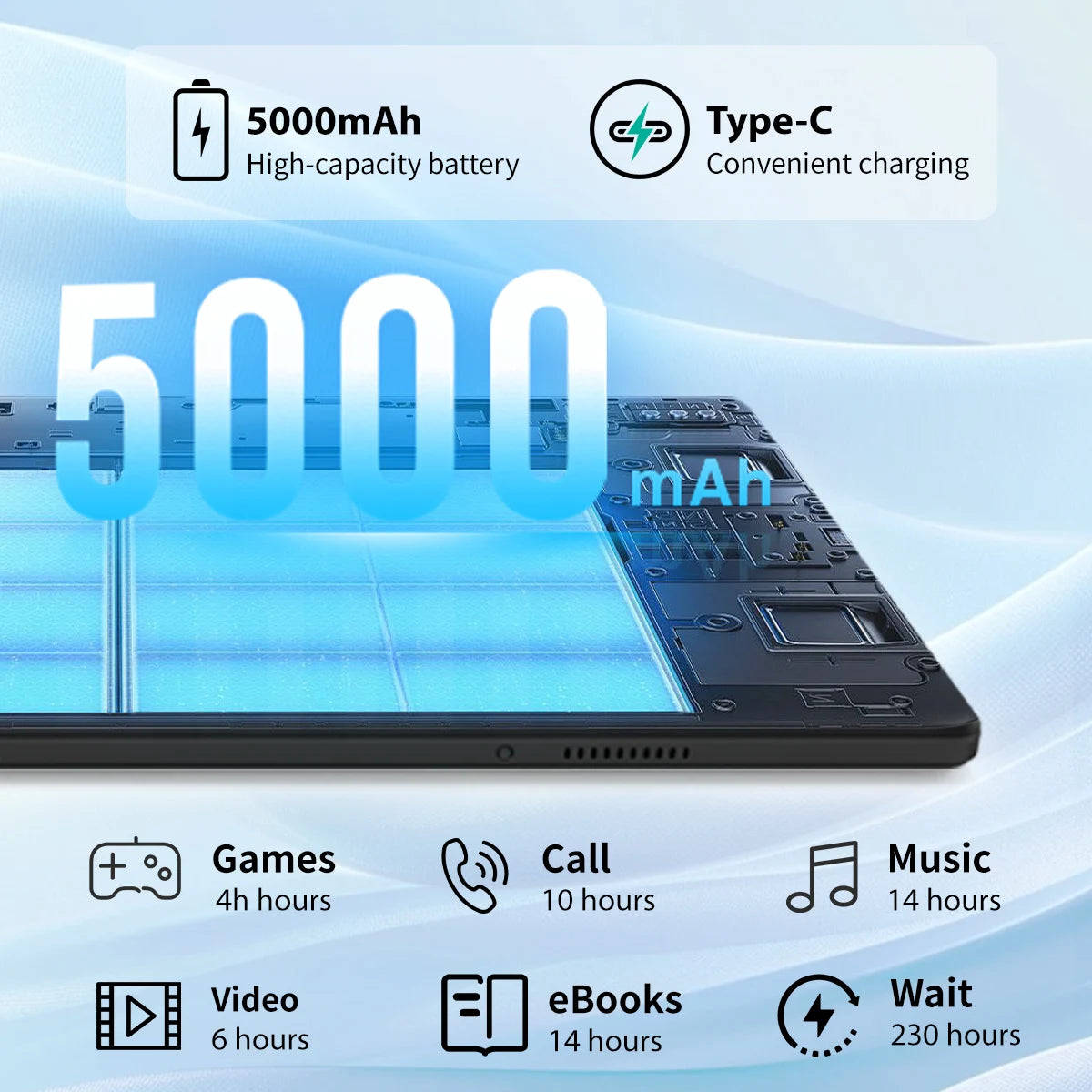 Tablette Android 15 la plus récente 2026, 10 pouces, 20 Go + 64 Go extensible à 1 To, Widevine L1, GMS, 5000 mAh, avec stylet, clavier, souris, écouteurs et étui