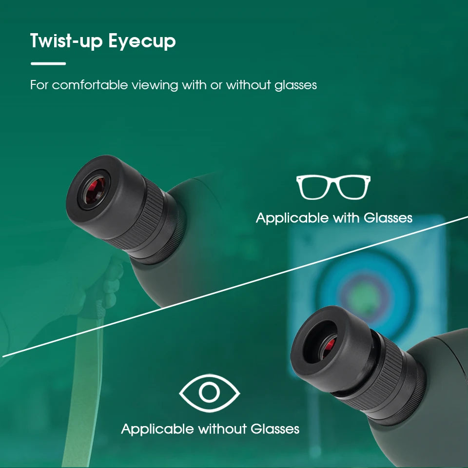 Svbony SV28 Spotting Scope 50/60/70/80mm Bak4 Porro Prism Waterproof Monocular Powerful Spotting Scope Phone Adapter Tripod for Bird Watching