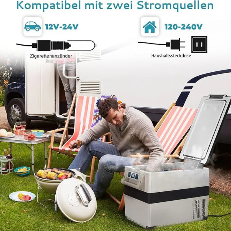 Réfrigérateur compresseur polyvalent 30-49L — contrôlé par application, 12V/240V, -20°C à 20°C