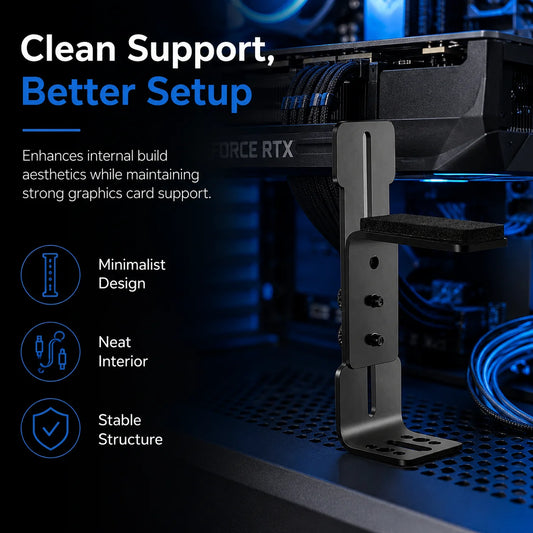 Support de carte graphique réglable coulissant 6-96 mm pour ventilateur de châssis, support GPU pour RTX 4090