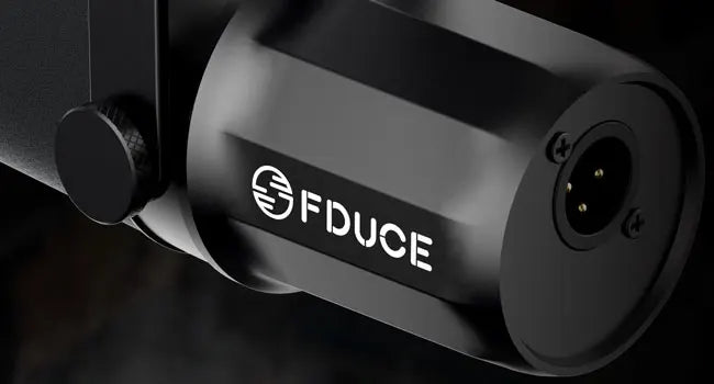 FDUCE SL40X – Microphone dynamique XLR avec bras, sortie casque et isolation phonique pour PC et PS4/5