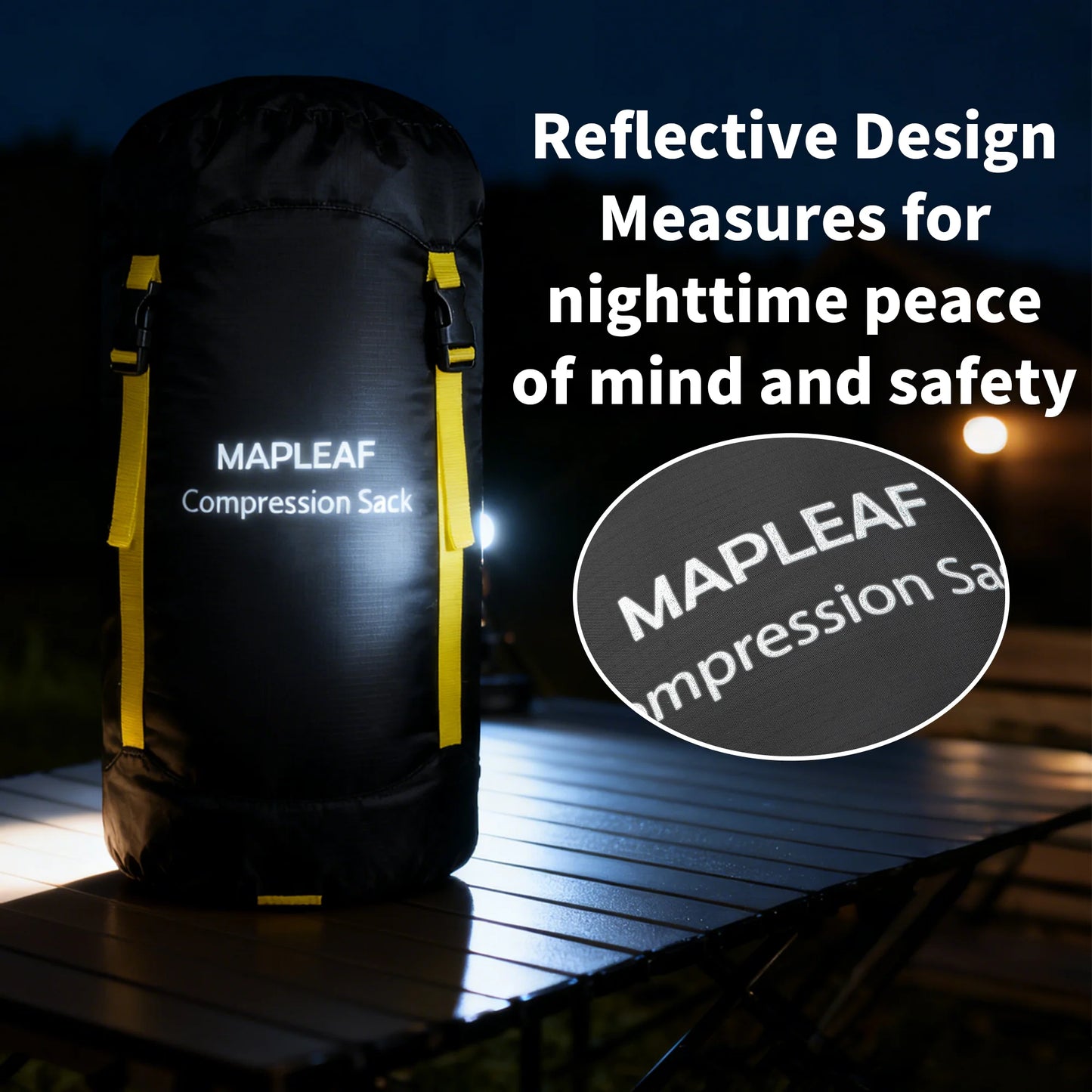 MAPLEAF sac de couchage à Compression ultraléger et étanche, pour Camping en plein air, sac de rangement pour sac à dos et randonnée