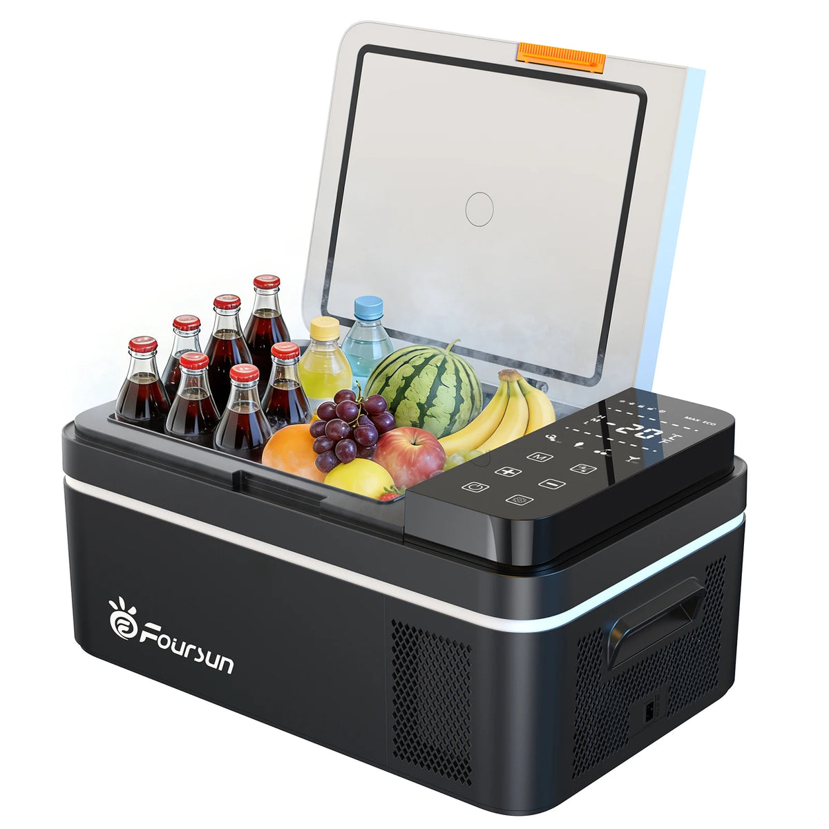 Réfrigérateur de voiture 21/25/35/45/55L — Bluetooth, application, compresseur portable, camping, voyage