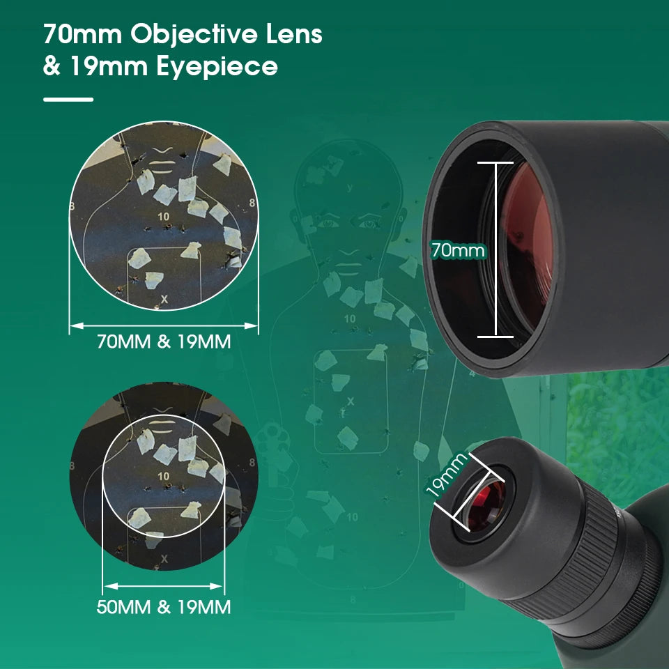 Svbony SV28 Spotting Scope 50/60/70/80mm Bak4 Porro Prism Waterproof Monocular Powerful Spotting Scope Phone Adapter Tripod for Bird Watching