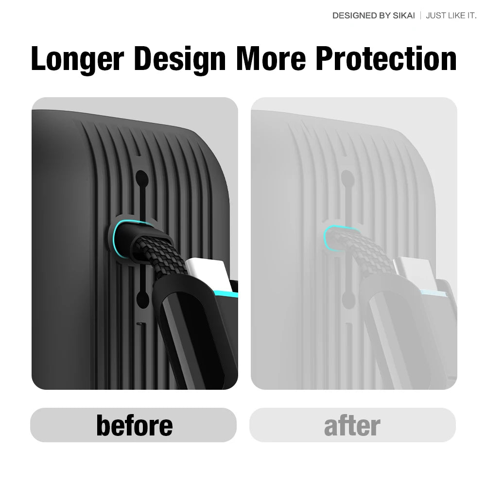Étui de chargeur portable en silicone SIKAI pour Anker zolo 2in1165W PowerBank, housse antichoc