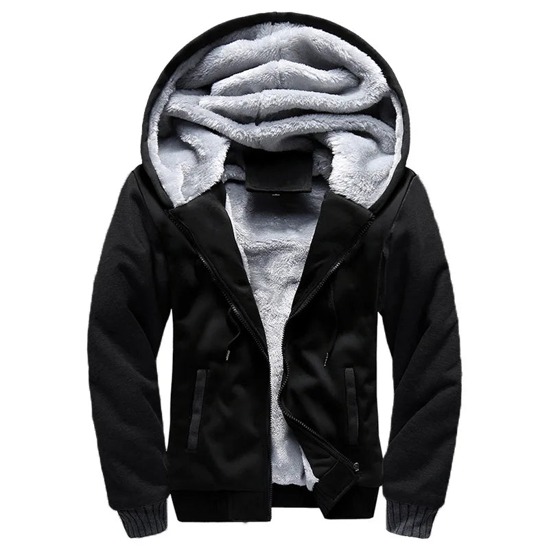 Chaqueta gruesa de camuflaje con capucha para hombre, plumífero polar de manga larga, informal, ropa de calle, invierno
