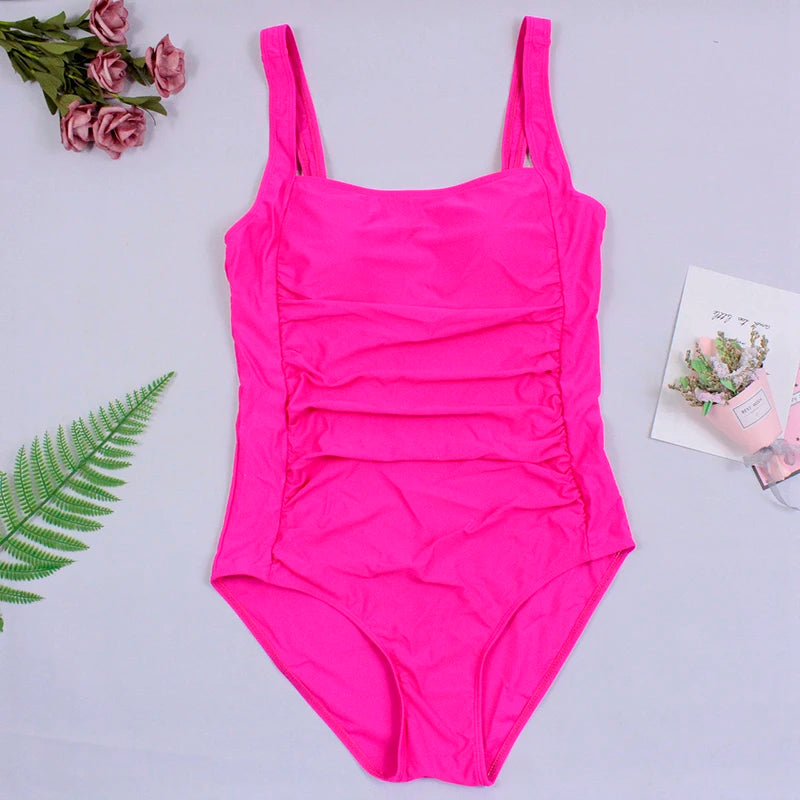 Maillot de bain une pièce Sexy pour femmes, Push Up, grande taille, contrôle du ventre, Monokini, vêtements de plage, Vintage, 2024