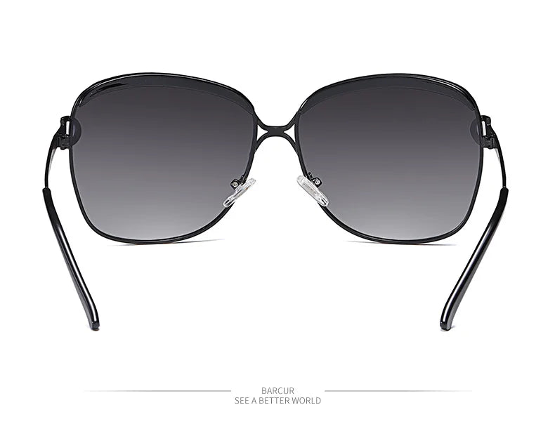Lunettes de soleil femmes polarisées — lentille dégradée, rondes, carré