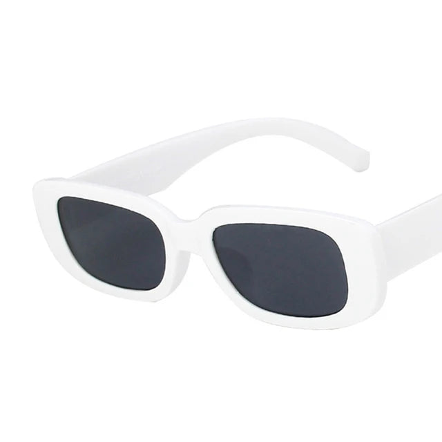 Lunettes de soleil carrées rétro vintage — petites, rectangulaires, voyage, femme