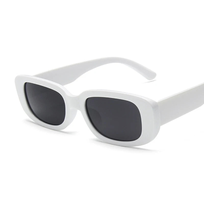 Lunettes de soleil carrées pour femmes — voyage, petit rectangle, mode, rétro, 2021