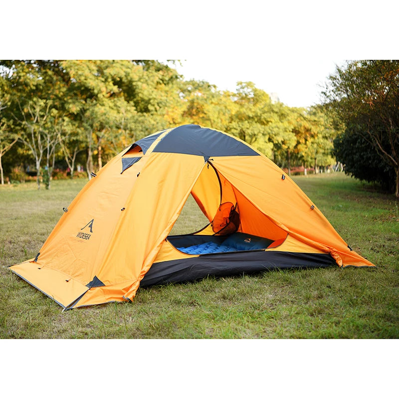 Widesea – tente de Camping touristique pour 2 personnes, plein air, 4 saisons, tige en aluminium avec jupe neige