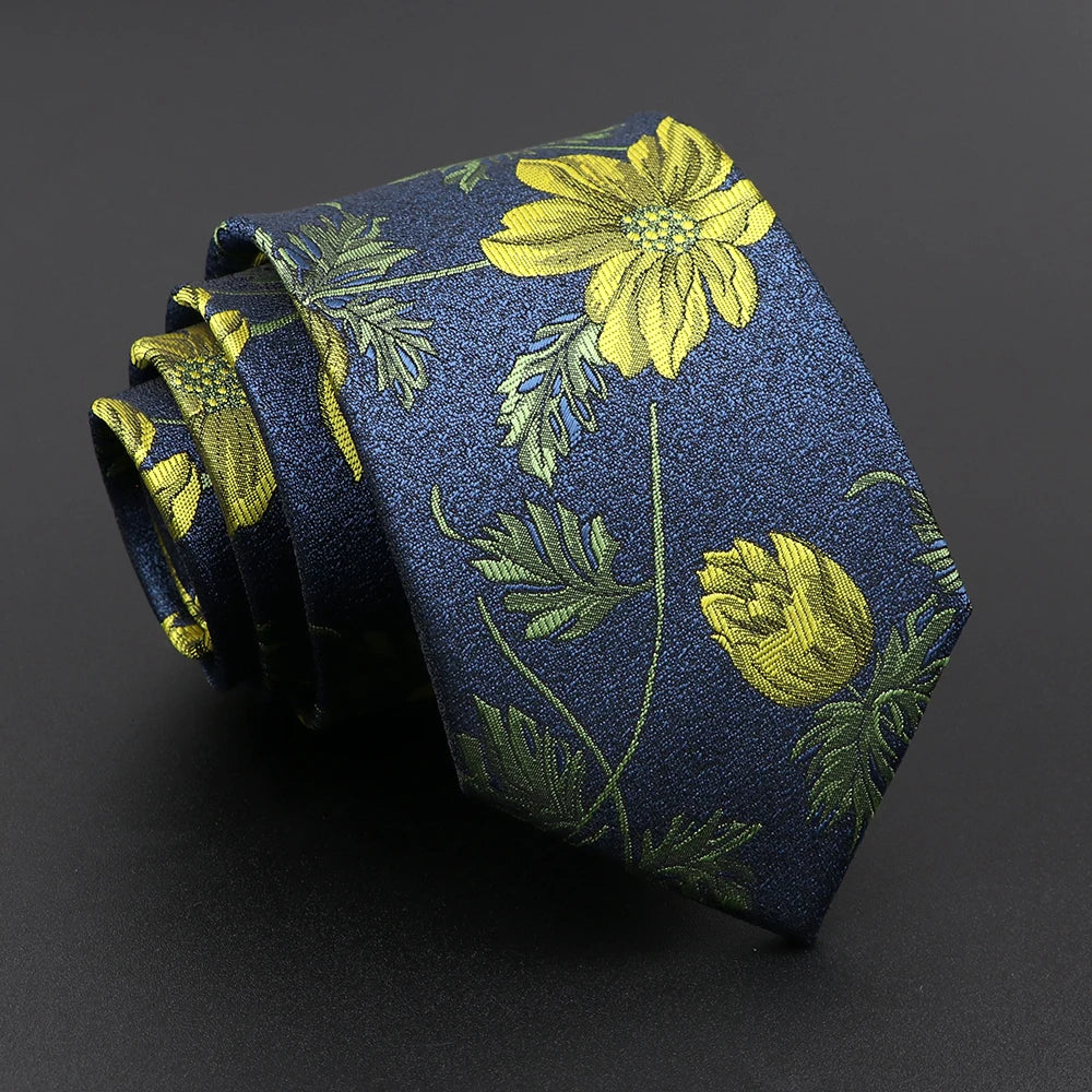 Nouveauté hommes cravate florale plume wapiti motif géométrique rouge bleu cravates loisirs affaires usage quotidien cravate cadeau de fête de mariage