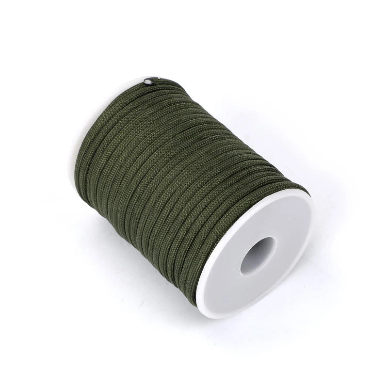 Paracorde 550 à 7 cœurs, 5M/15M/30M, 4mm, cordon de Parachute, kit de corde de survie pour Camping en plein air, parapluie, tente, lanière, corde à linge