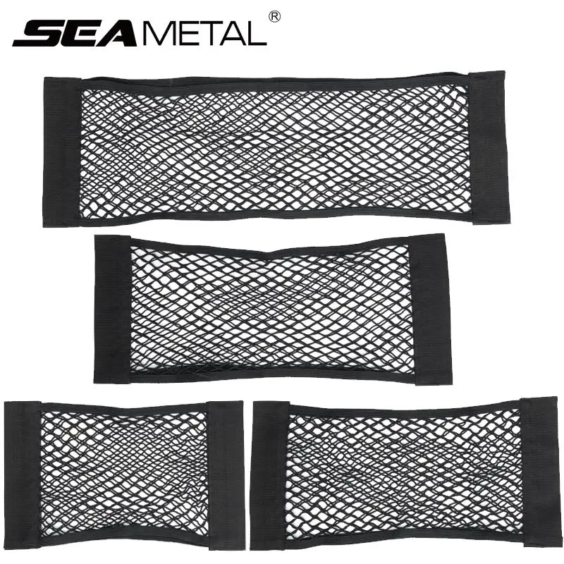 Sac de rangement pour coffre de voiture, filets en maille de Nylon, organisateur de coffre arrière de voiture, corde élastique, support de filet pour bagages, fournitures de véhicule de poche