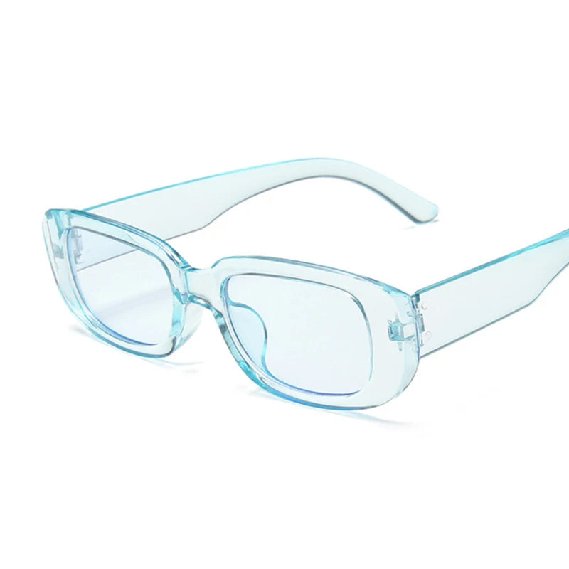Lunettes de soleil carrées pour femmes — voyage, petit rectangle, mode, rétro, 2021