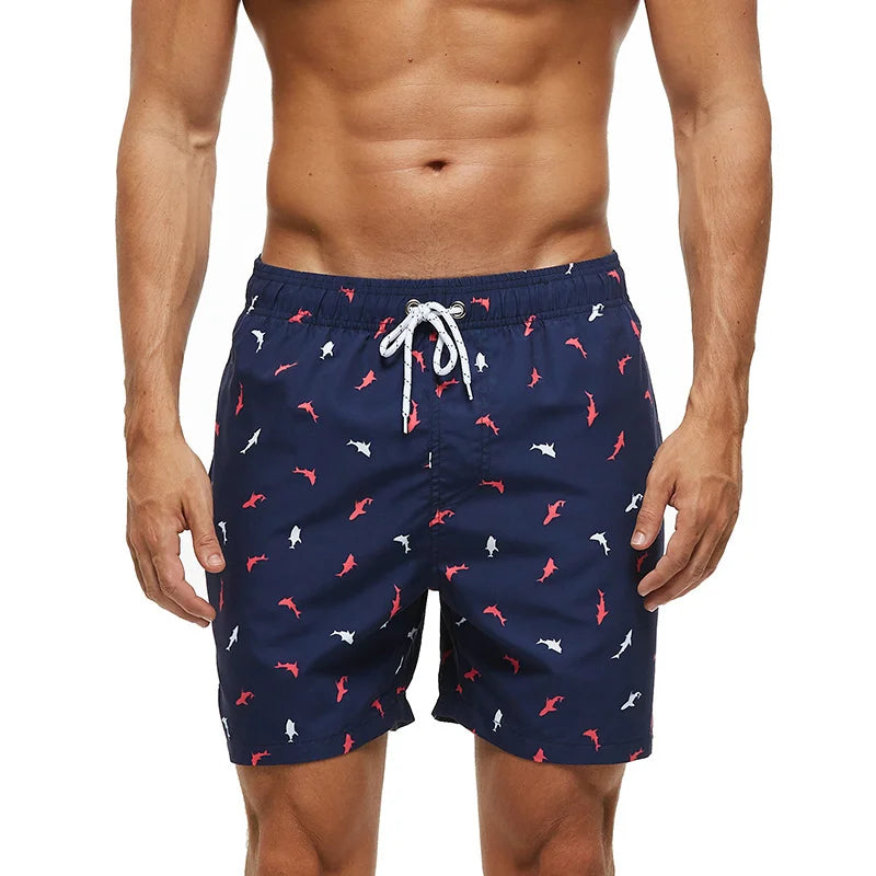 DATIFER été hommes plage impression Shorts maillots de surf Fitness entraînement troncs vêtements de sport pour hommes avec poches pantalons