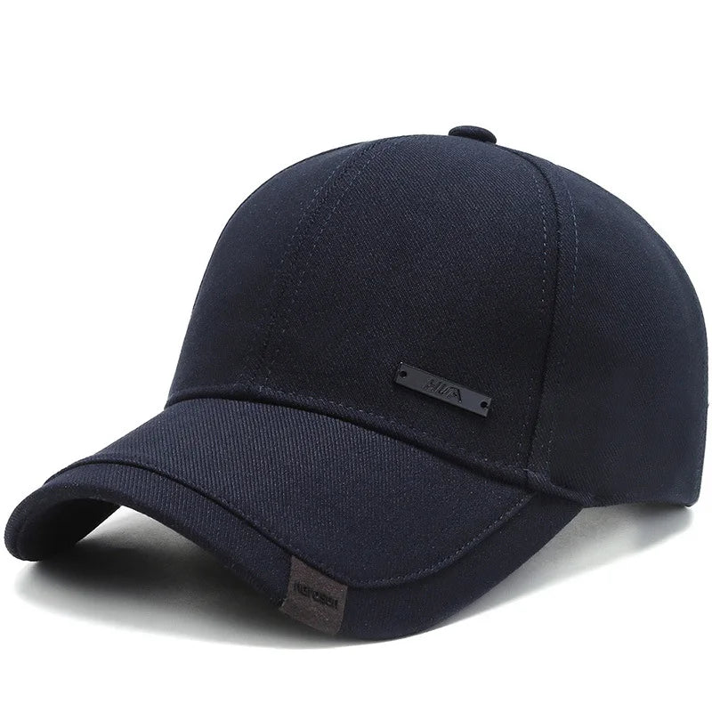 Casquette de baseball en coton pour hommes — snapback réglable, trucker, chapeau de papa