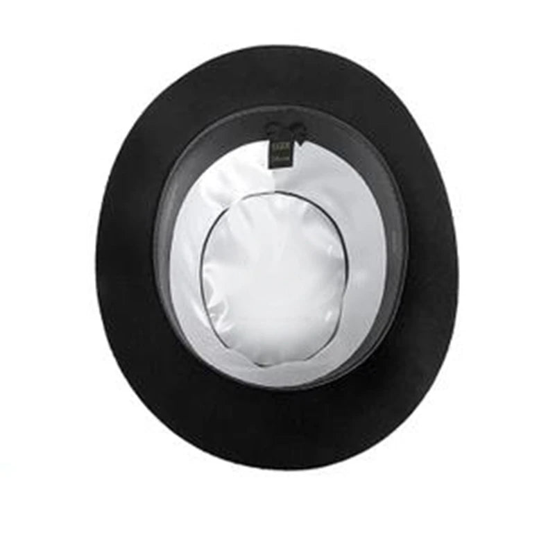 Chapeau melon en laine billycock feutre pour hommes — ceinture, bord roulé (v2)