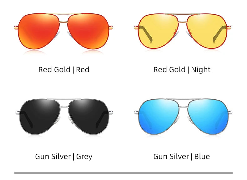 Lunettes de soleil photochromiques homme polarisées — jour/nuit, caméléon, anti-éblouissement, UV