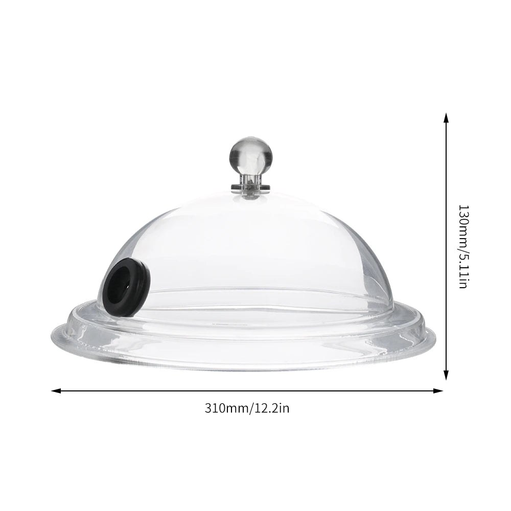 Campana extractora de cocina molecular, tapa de calidad alimentaria, cúpula para pistola ahumadora, accesorio de infusor de humo, para pastel, bistec, plato de cocina