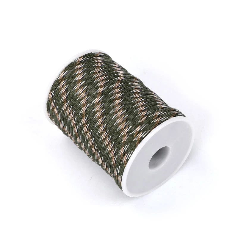 Paracorde 550 à 7 cœurs, 5M/15M/30M, 4mm, cordon de Parachute, kit de corde de survie pour Camping en plein air, parapluie, tente, lanière, corde à linge