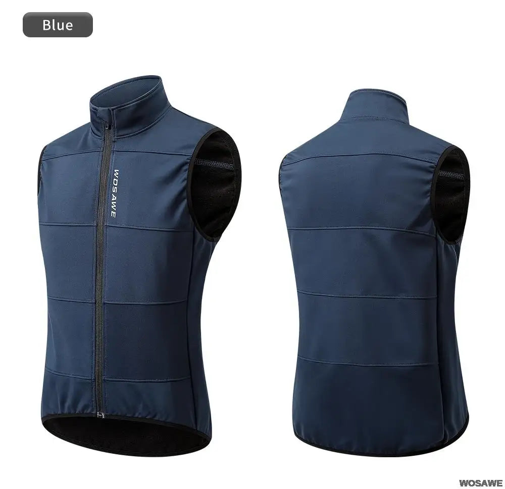 Gilet de cyclisme hiver thermique polaire sans manches — chaud, automne, vélo