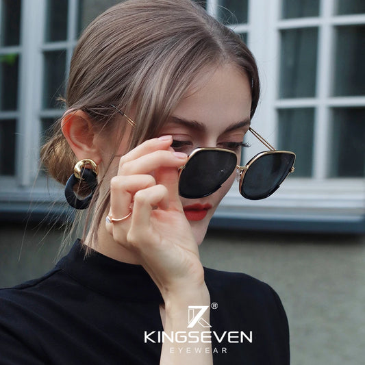 Lunettes de soleil femme style jeune polarisées dégradées — design élégant