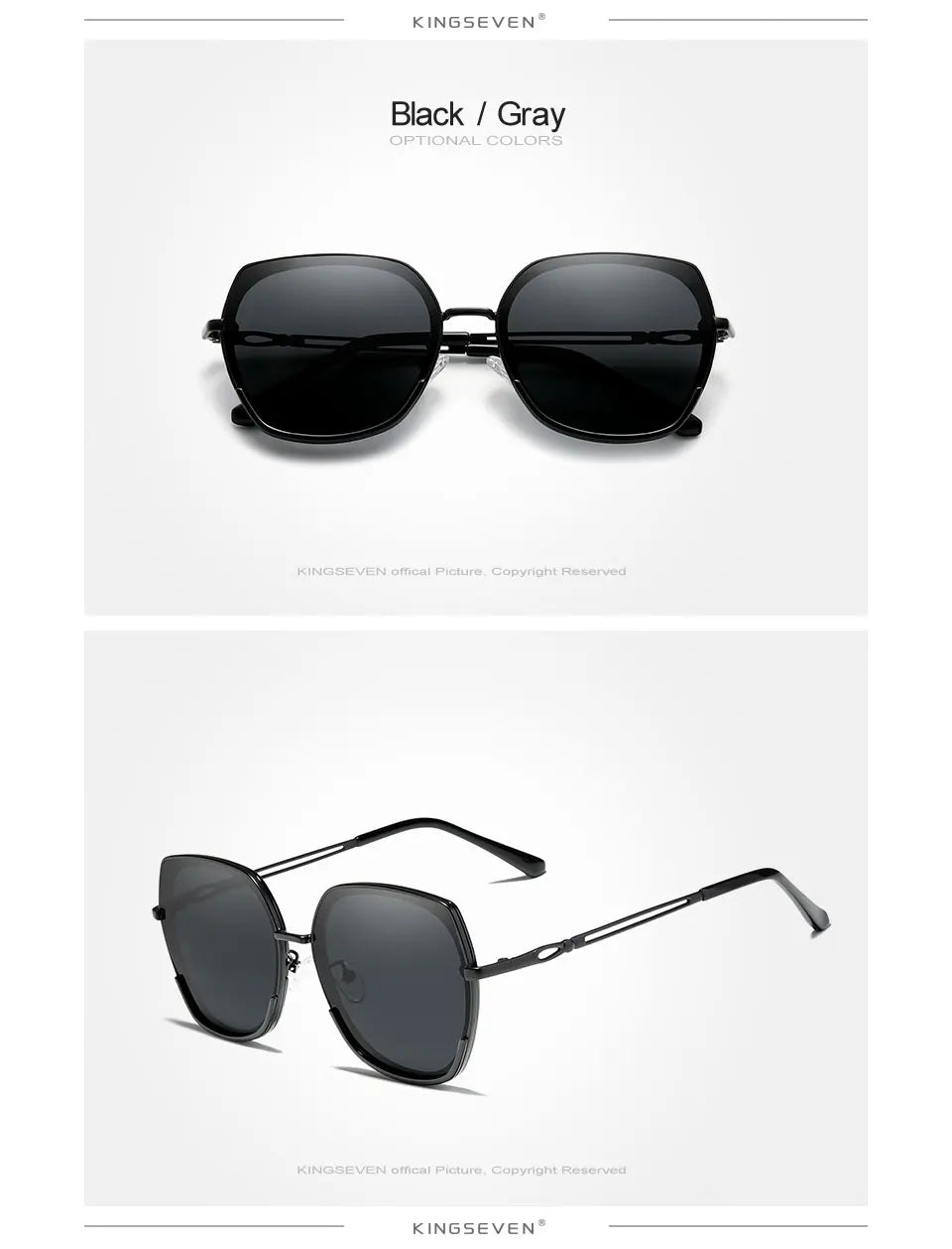 Lunettes de soleil femme style jeune polarisées dégradées — design élégant