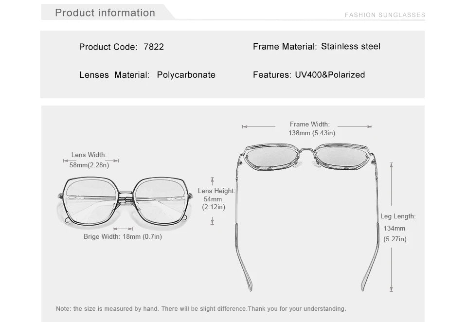 Lunettes de soleil femme style jeune polarisées dégradées — design élégant
