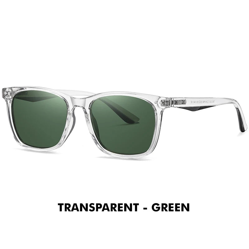 New Trend Square Sunglasses Polarized Sunglasses Men Women Retro Brown Ocean Blue Lens Anti-Glare UV400 Women's Sunglasses