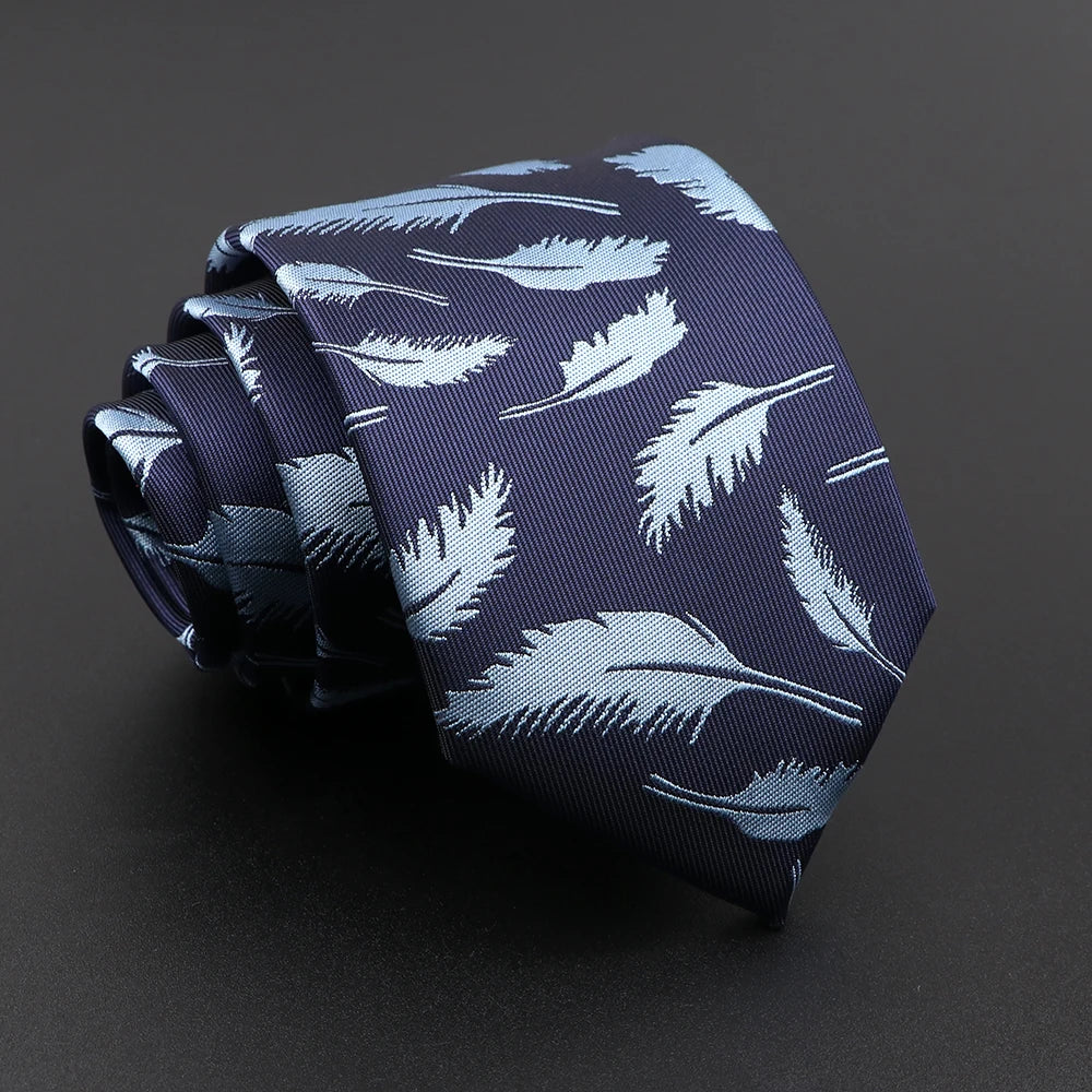 Nouveauté hommes cravate florale plume wapiti motif géométrique rouge bleu cravates loisirs affaires usage quotidien cravate cadeau de fête de mariage