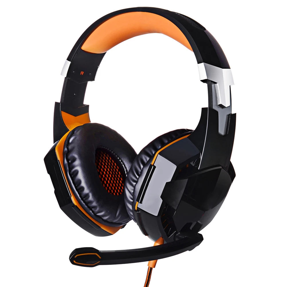Casque de jeu stéréo basse avec micro, casque filaire pour PC, ordinateur, machine de jeu, joueur