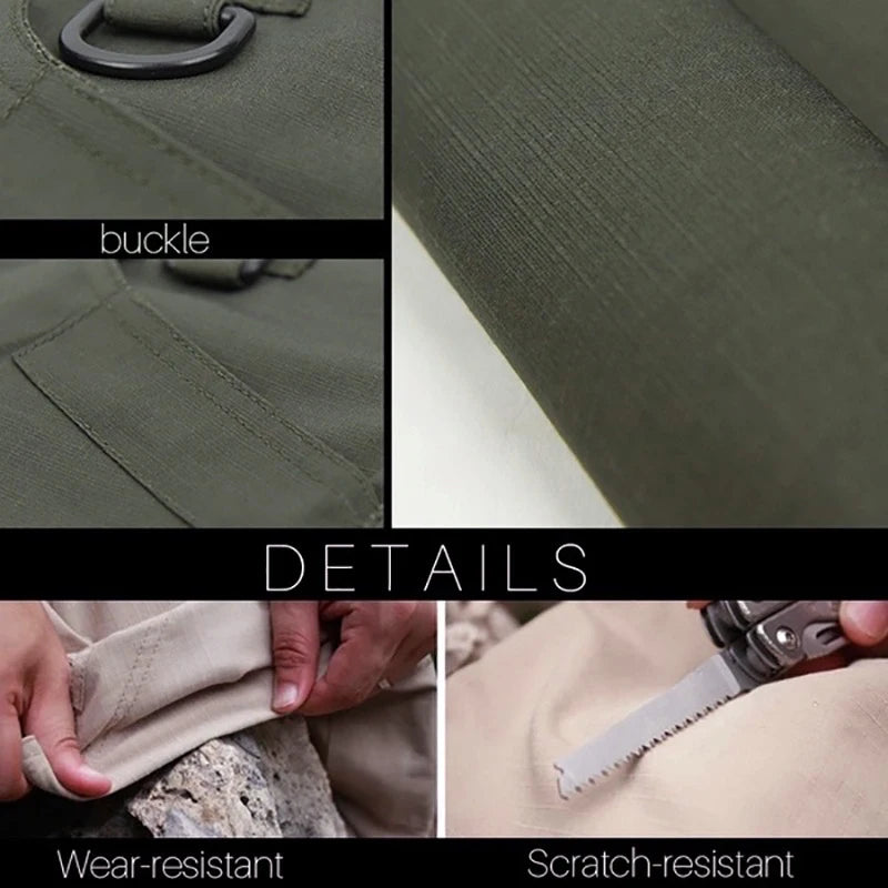 Men's Outdoor Cargo Hiking Trekking Classic Urban Tactical Army Joggers Multi-pocket Military Camouflage Pants