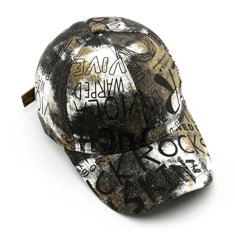 FS Black Red Graffiti Baseball Caps for Men Luxury Brand Women Hat Snapback Hip Hop Cap Street Trucker Hats Casquettes Men