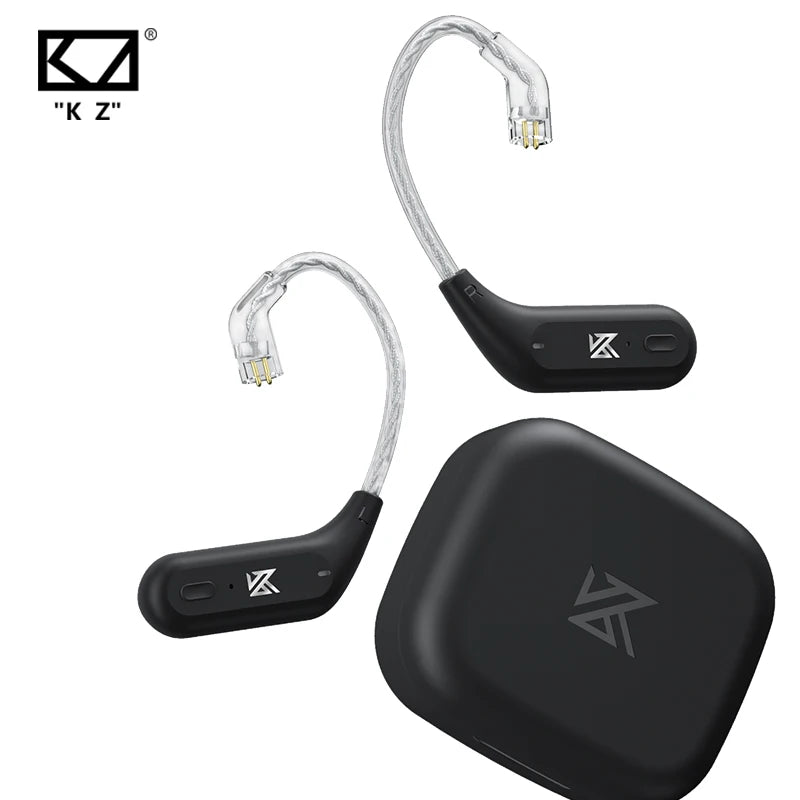 KZ AZ09 HD Bluetooth Ear Hook Earphone Cable Wireless HIFI Upgrade Cable with Charging Case