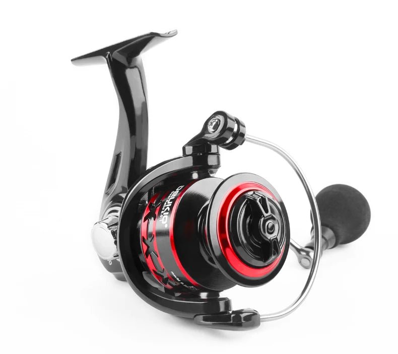 DEUKIO moulinet de pêche 2000-7000 traînée maximale 12KG moulinets de filature bobine en métal carretilhas de pesca moulinet pour accessoires de pêche pêche