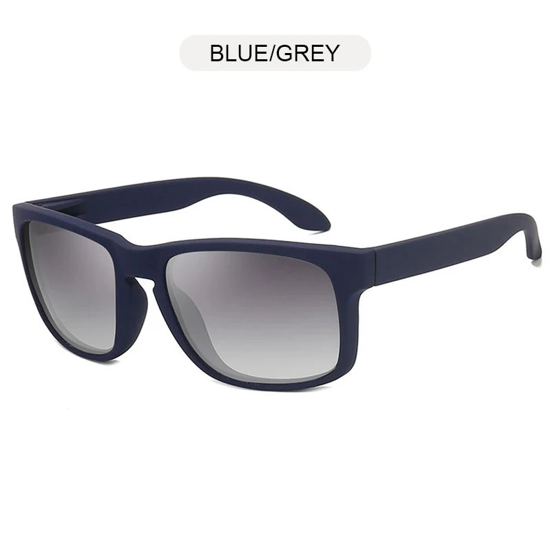 Lunettes de soleil polarisées carrées classiques pour hommes et femmes, Vintage, en plastique, élégantes, noires, pour Sports de plein air, UV400