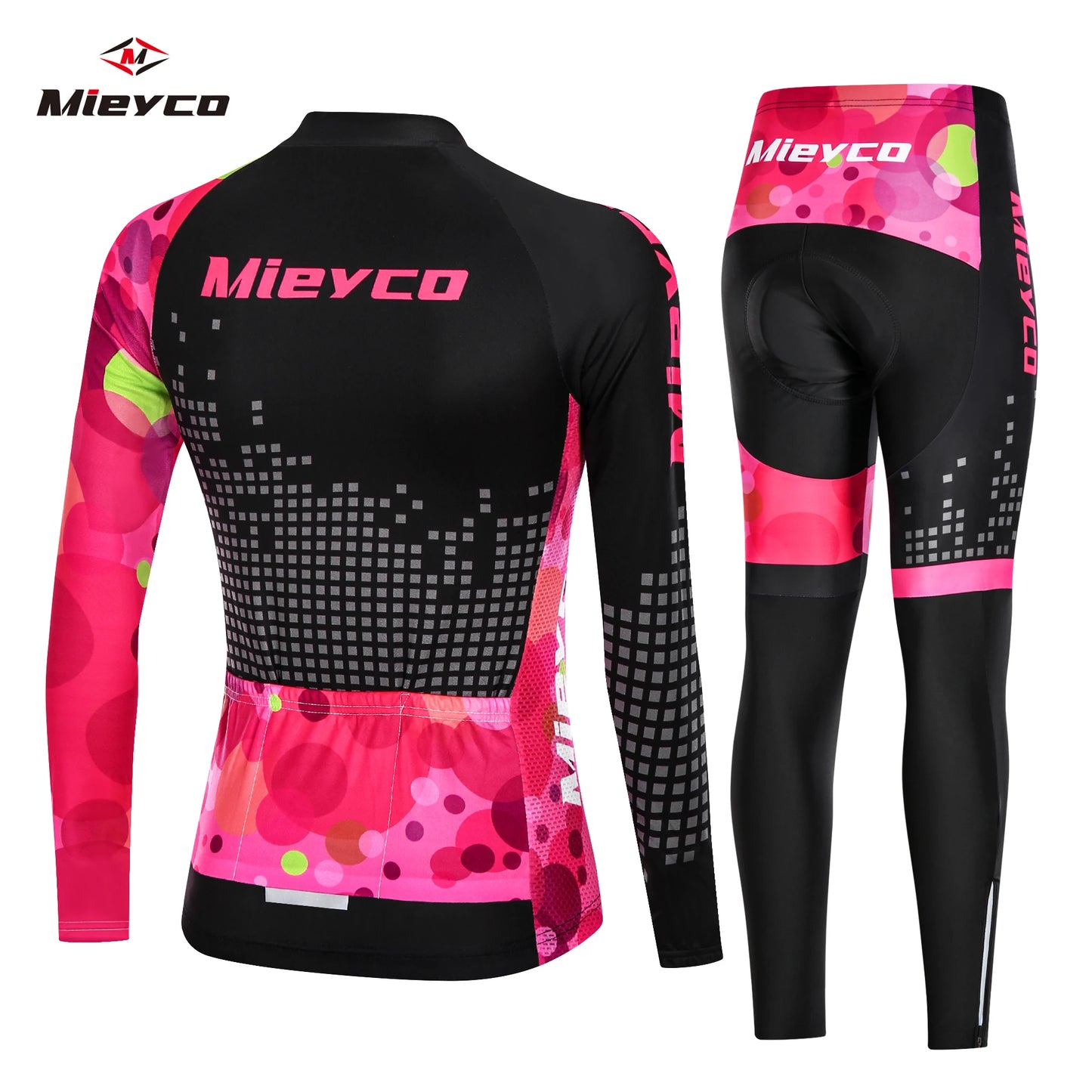 Tenue Cyclisme Femme VTT — Ensemble Maillot Salopette Manches Longues Combinaison