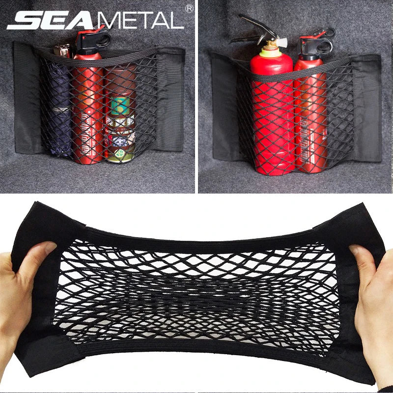 Filet de Rangement Universel pour Coffre de Voiture, Poche Arrière de Siège, Bande Magique existent, Accessoires d'Nik